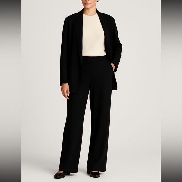 St. John Pants - St. John Basics Santana Knit Pants Black Size 10– Classic Old Money Elegance